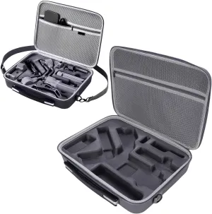 for RS 4 Mini Carrying Case, Portable PU leather Storage Shoulder Bag Hard Travel Case for RS 4 Mini Gimbal Stabilizer and Accessories