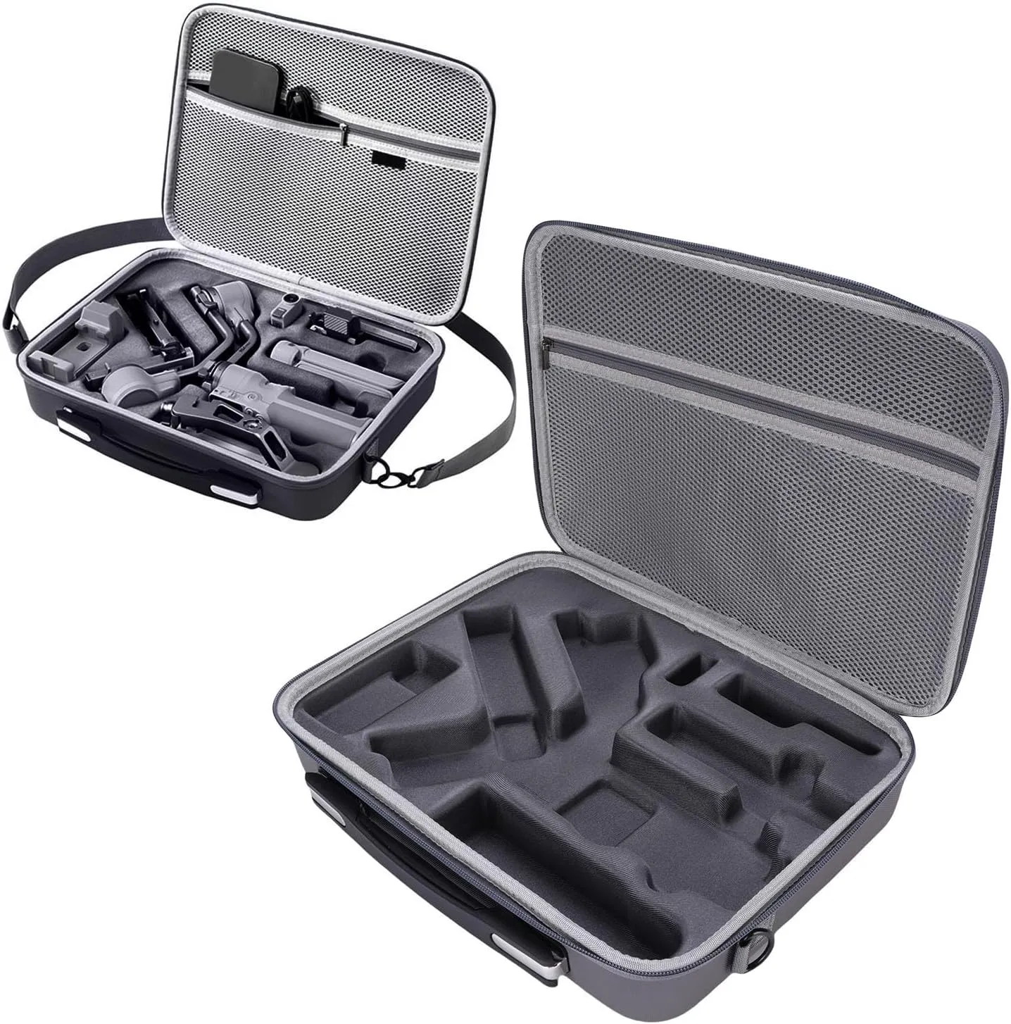 for RS 4 Mini Carrying Case, Portable PU leather Storage Shoulder Bag Hard Travel Case for RS 4 Mini Gimbal Stabilizer and Accessories