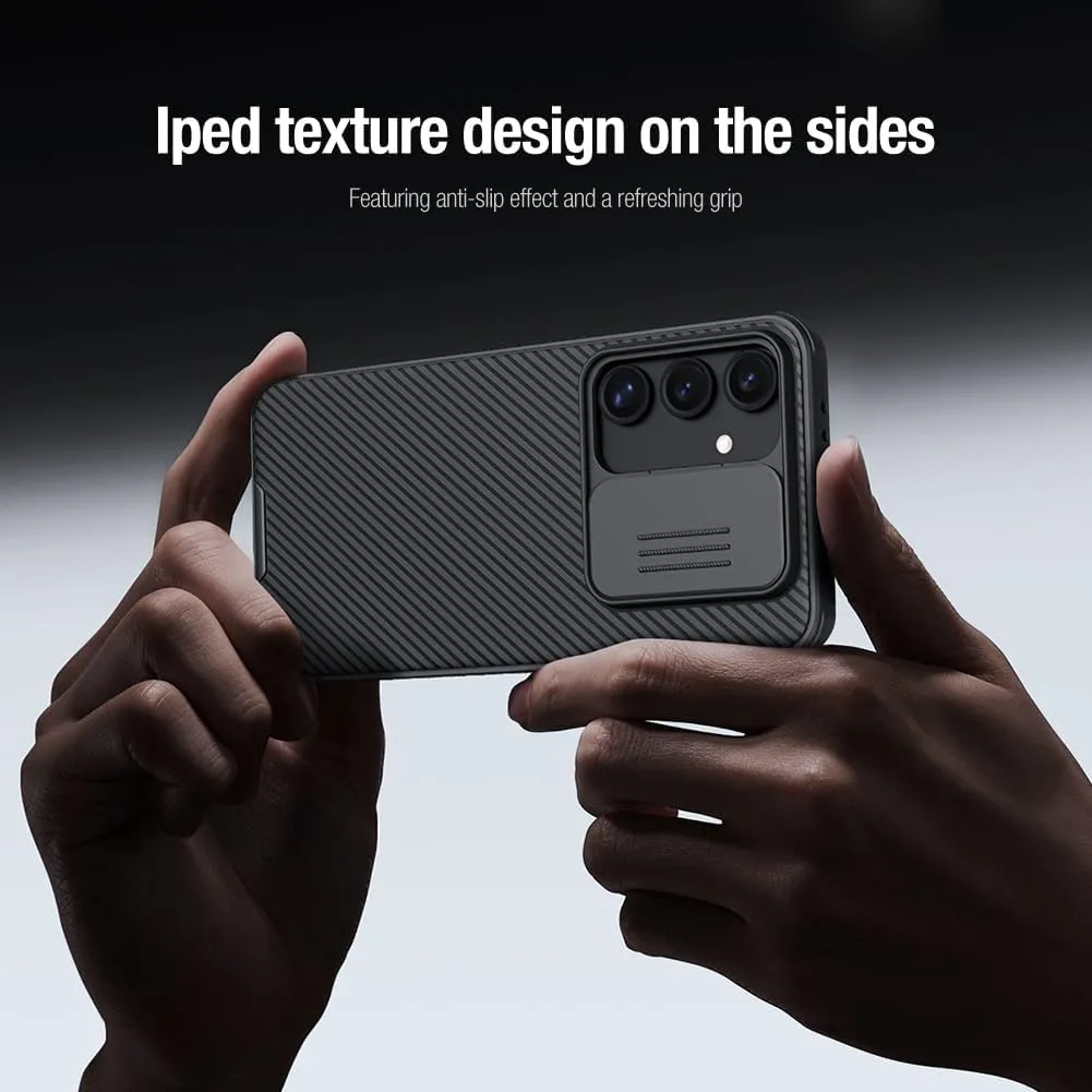 for Samsung Galaxy S24 FE Case,Slide Camera Slim case Protective Cover Case with Camera Protector Hard PC and TPU Ultra Thin Anti Scratch Phone Case for Samsung s24 FE case (s24fe blackk)