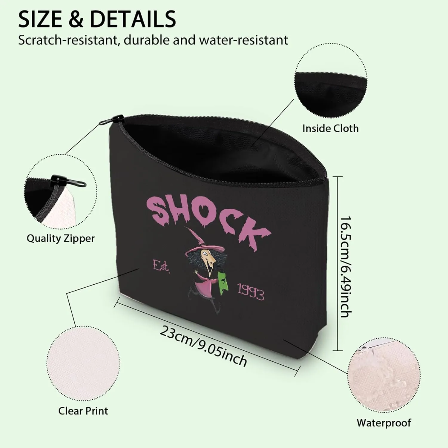 FOTAP Nightmare Christmas Merch Horror Character Merch Halloween Movie Gift Lock Shock Barrel Fan Merch Bag Spooky Gift (SHOCK)