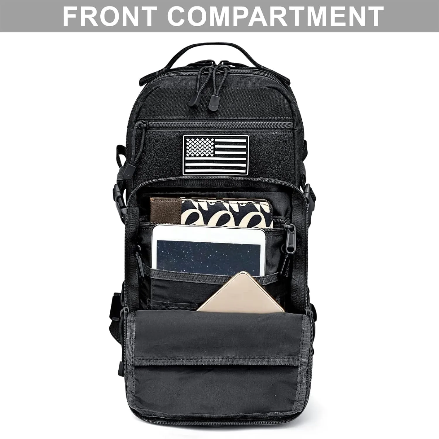 G4Free EDC Bag Tactical Sling Bag Backpack Molle Chest Shoulder Assault Pack Rectangular Outdoor Daypack