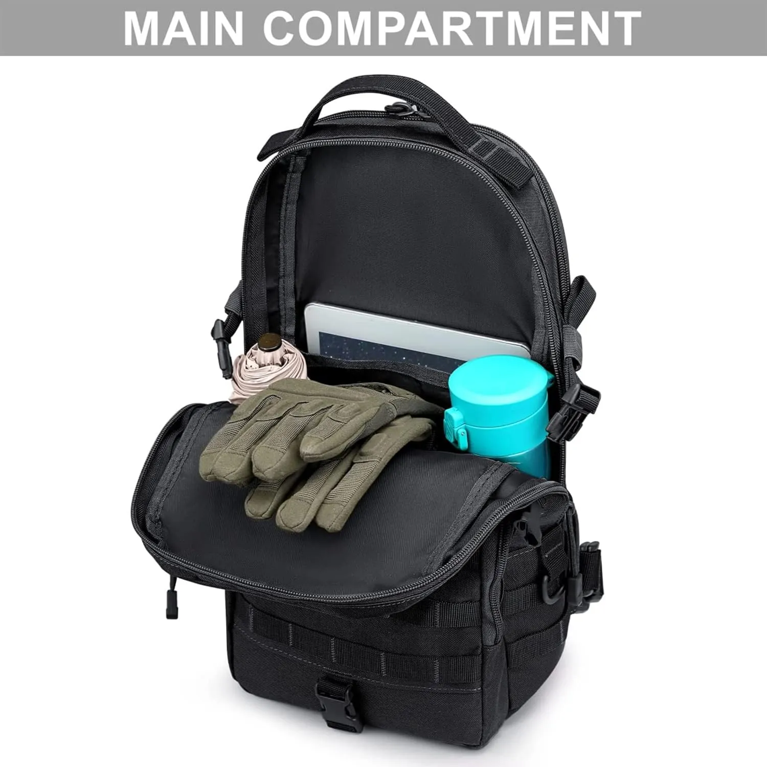 G4Free EDC Bag Tactical Sling Bag Backpack Molle Chest Shoulder Assault Pack Rectangular Outdoor Daypack