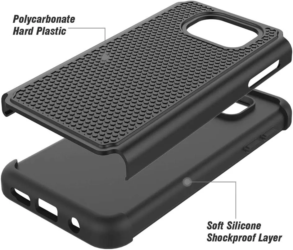 Galaxy S7 Case, SYONER [Shockproof] Defender Protective Phone Case Cover for Samsung Galaxy S7 (5.1", 2016) [Black]