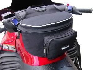GEARS Large Handlebar Bag for Snowmobile, Sled, ATV - Fanny Pack Storage Pouch for Everyday Carry - Water-resistant Holder for Cell Phone, Camera, Paperwork, Gloves, Maps, Snacks etc.