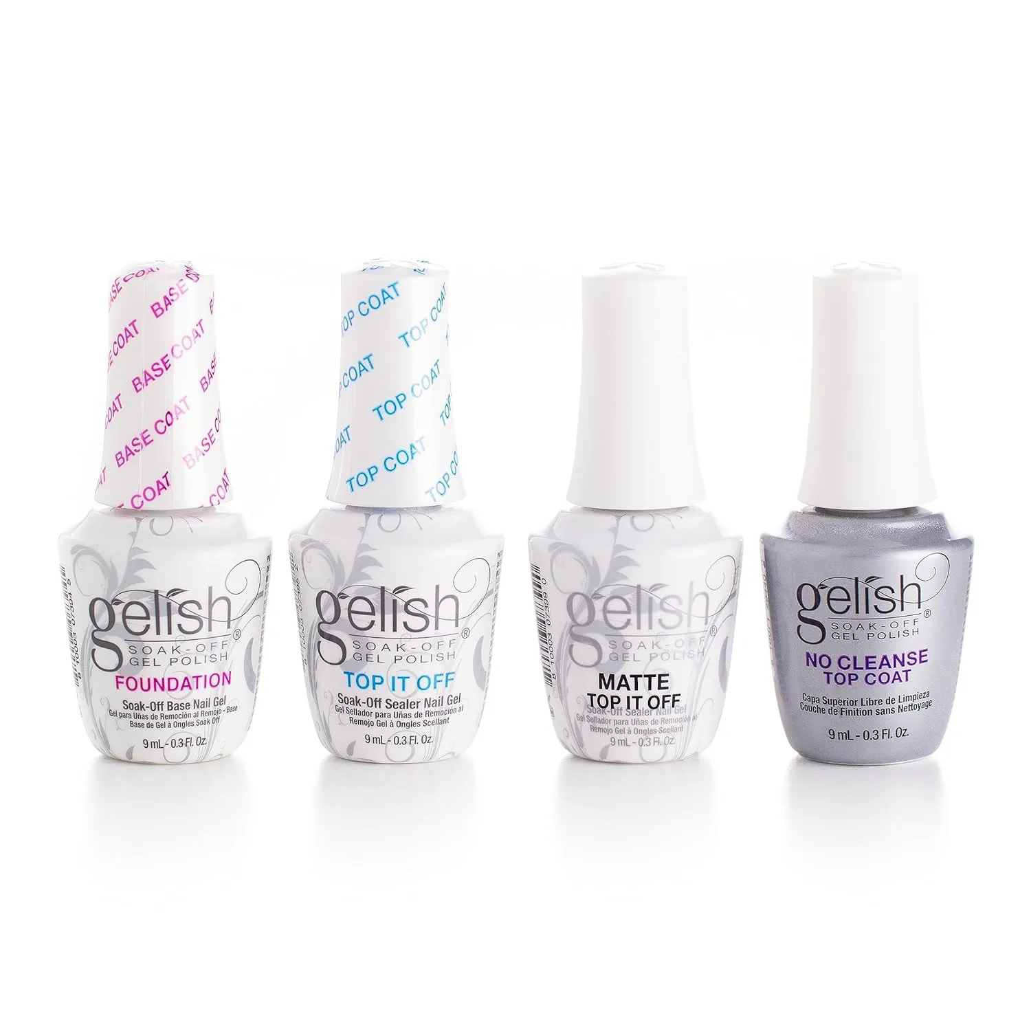 Gelish MINI 9mL Essentials Value Pack – LED/UV Cure, Long-Lasting, Chip-Resistant, Professional Gel Nail Kit for Manicures (All The Best Mini Essentials)