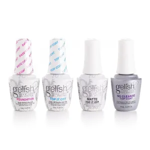Gelish MINI 9mL Essentials Value Pack – LED/UV Cure, Long-Lasting, Chip-Resistant, Professional Gel Nail Kit for Manicures (All The Best Mini Essentials)