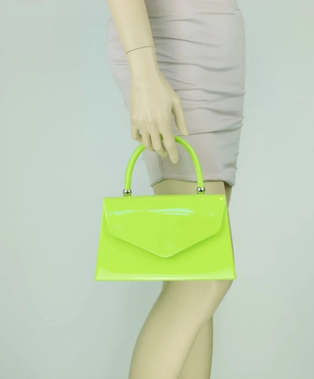 Girly HandBags Patent Clutch Bag Handbag Small Hard Case Ladies