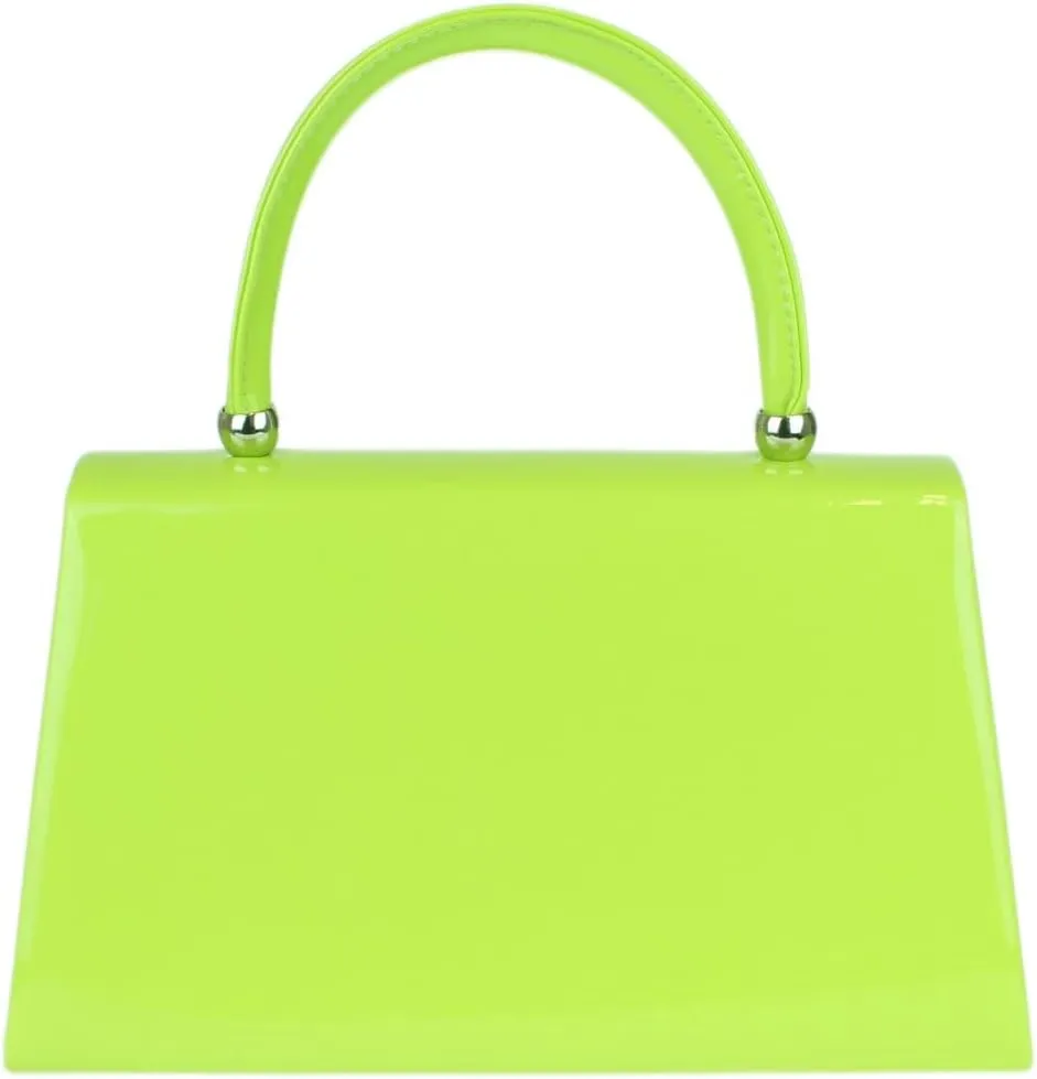 Girly HandBags Patent Clutch Bag Handbag Small Hard Case Ladies