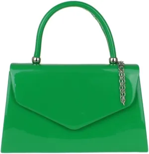 Girly HandBags Patent Clutch Bag Handbag Small Hard Case Ladies
