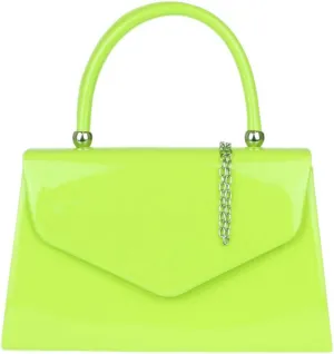 Girly HandBags Patent Clutch Bag Handbag Small Hard Case Ladies