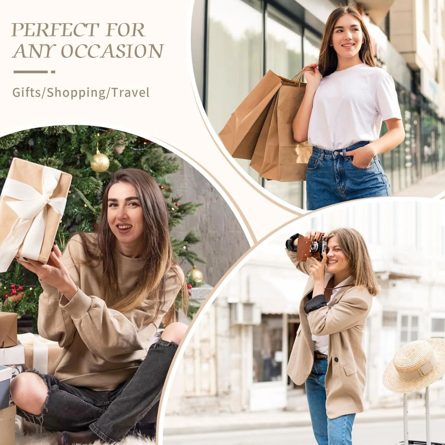 Gitus Trending Gifts for Women Puffer Crossbody Bags for Women Belt Bag Fanny Pack with Adjustable Straps Lightweight Quilted Puffy Bag Woman Gifts (Beige)