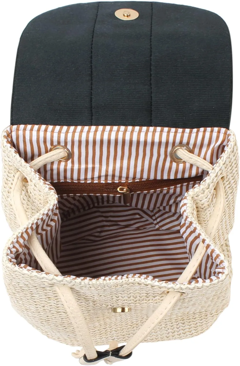 Goclothod Women Vintage Backpack Bohemian Rucksack Drawstring Shoulder Bag Casual Daypack