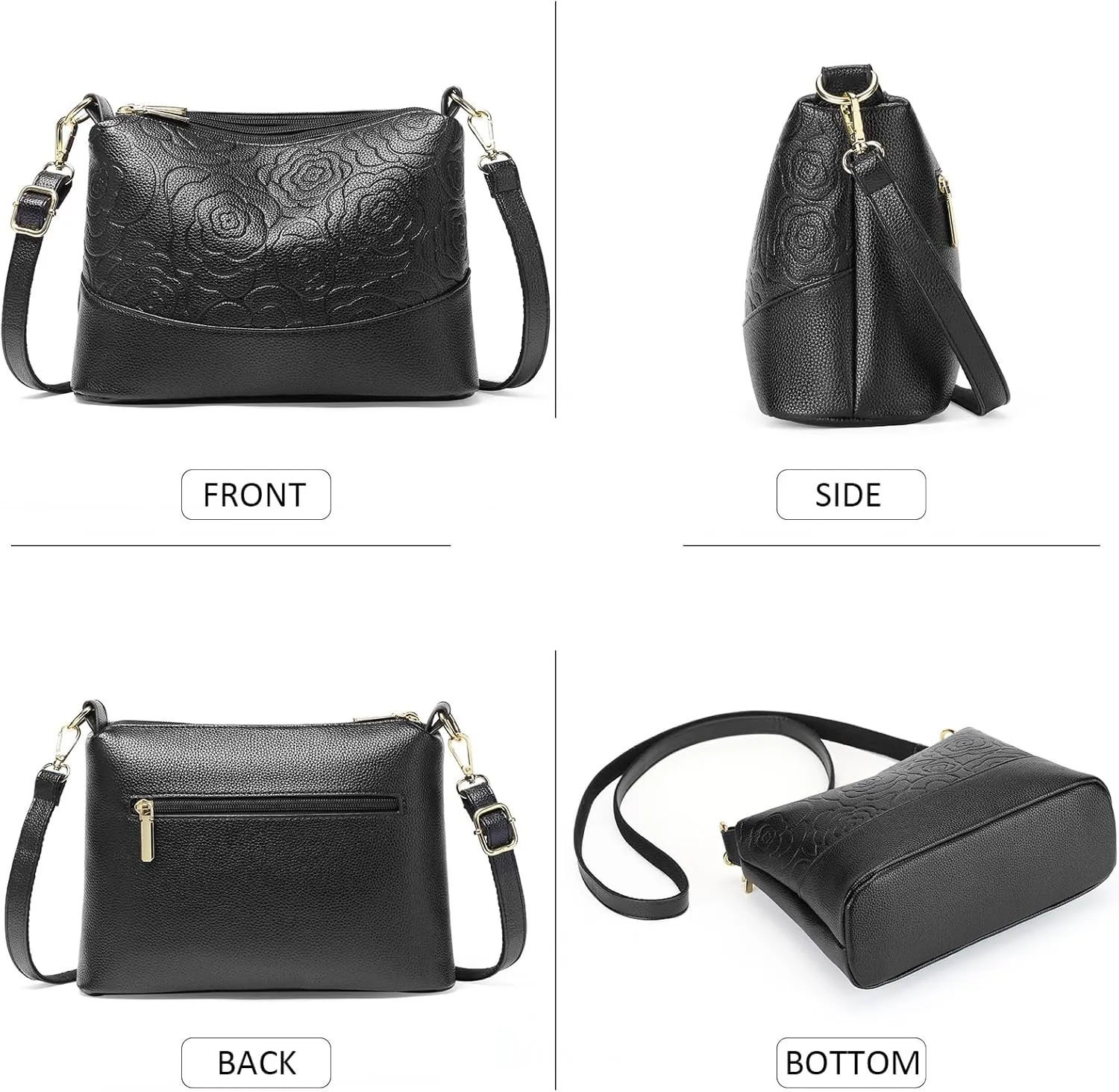 GOIACII Leather Tote Bag for Women - Shoulder Bag with Top Handle