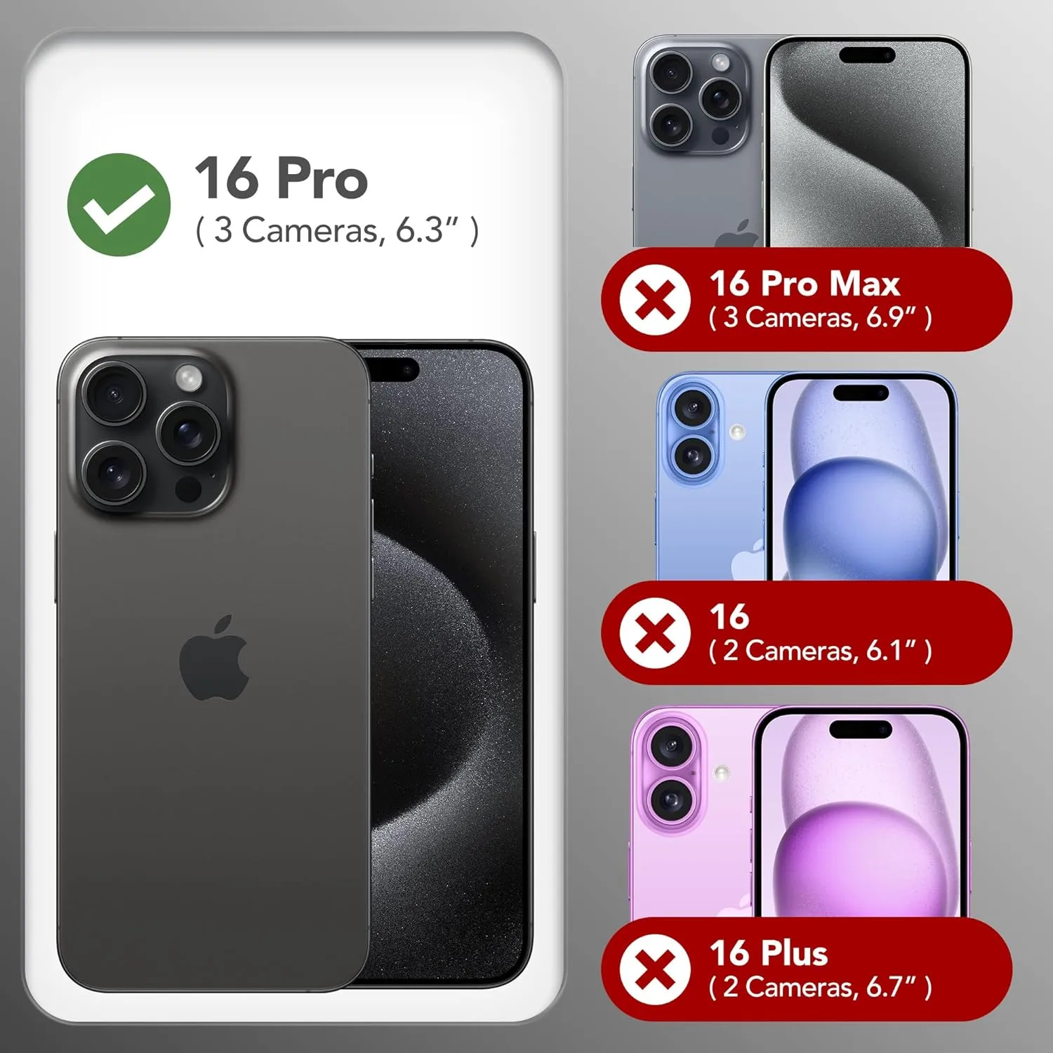 GONEZ Magnetic for iPhone 16 Pro Case, Compatible with MagSafe, [Screen Protector   Camera Lens Protector], Silicone Shockproof Anti-Scratch Protective Phone Case 6.3 inch, Wave Blue