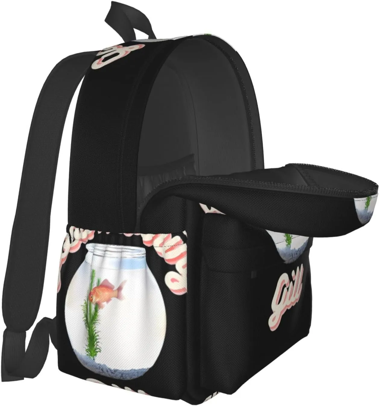 Good Morning Gill Laptop Backpack Shoulder Bag Laptop Pack Travel Backpacks Commuter Back Pack Casual Daypack Bags With Side Pockets