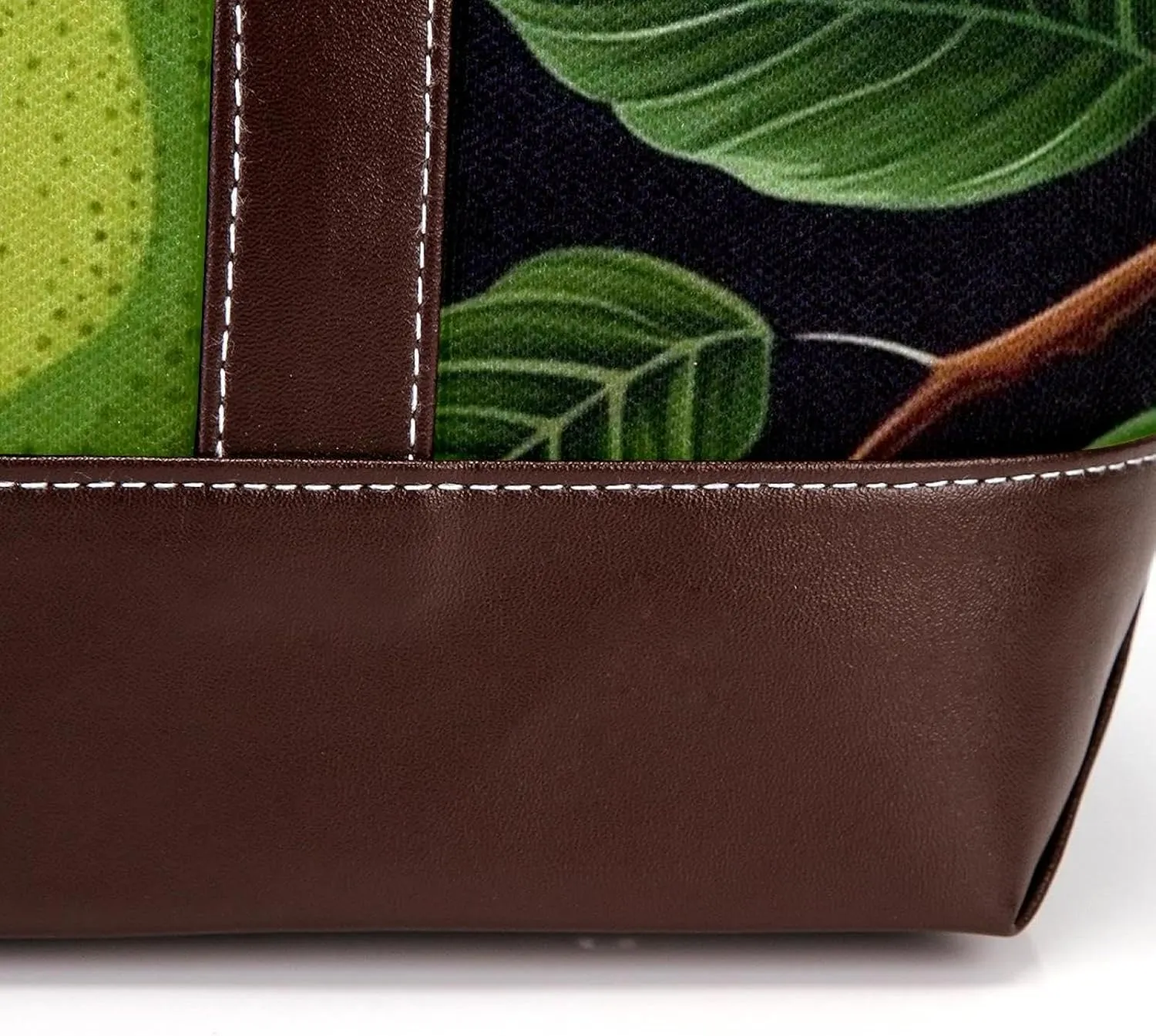 Green Leaves and Yellow Pears-1959 Shoulder Purses for Women Large Soft Washed Leather Purses and Durable Handbags