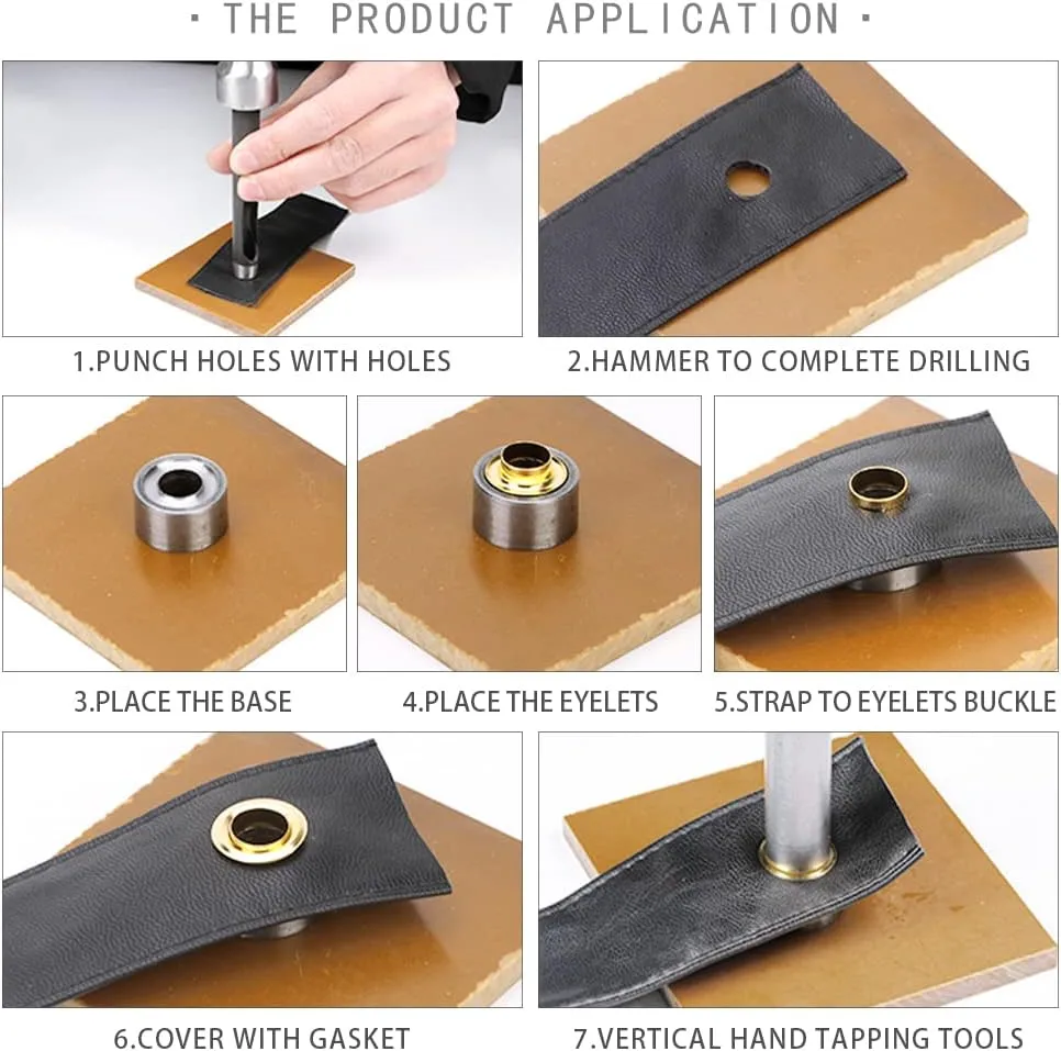Grommet Kit 800 Sets Gronmets Eyelets with 3 Pieces Install Tool Kit, 4 Colors