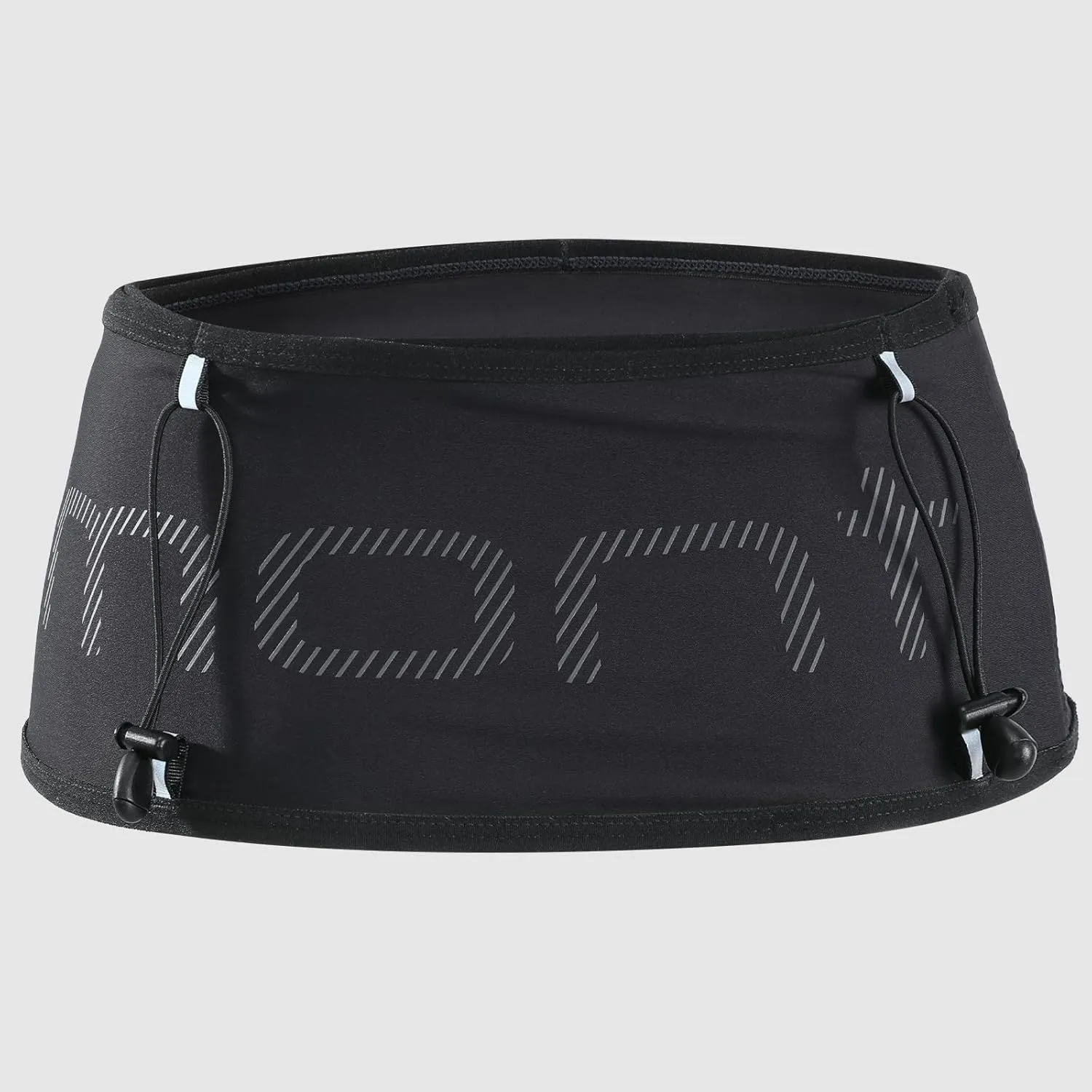 Haimont Running Belt Fanny Pack, Waist Belt with Zippered Pocket, Adjustable Waist Bag for Trail Running Fitness, Men and Women, Black, L