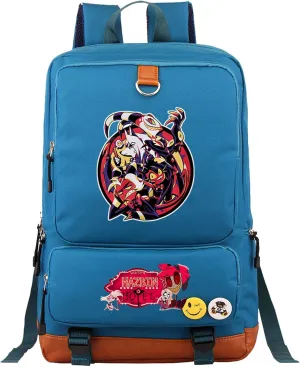 Hazbin Hotel Waterproof Rucksack-Classic Basic Laptop Bagpack Lightweight Casual Wear Resistant Bookbag