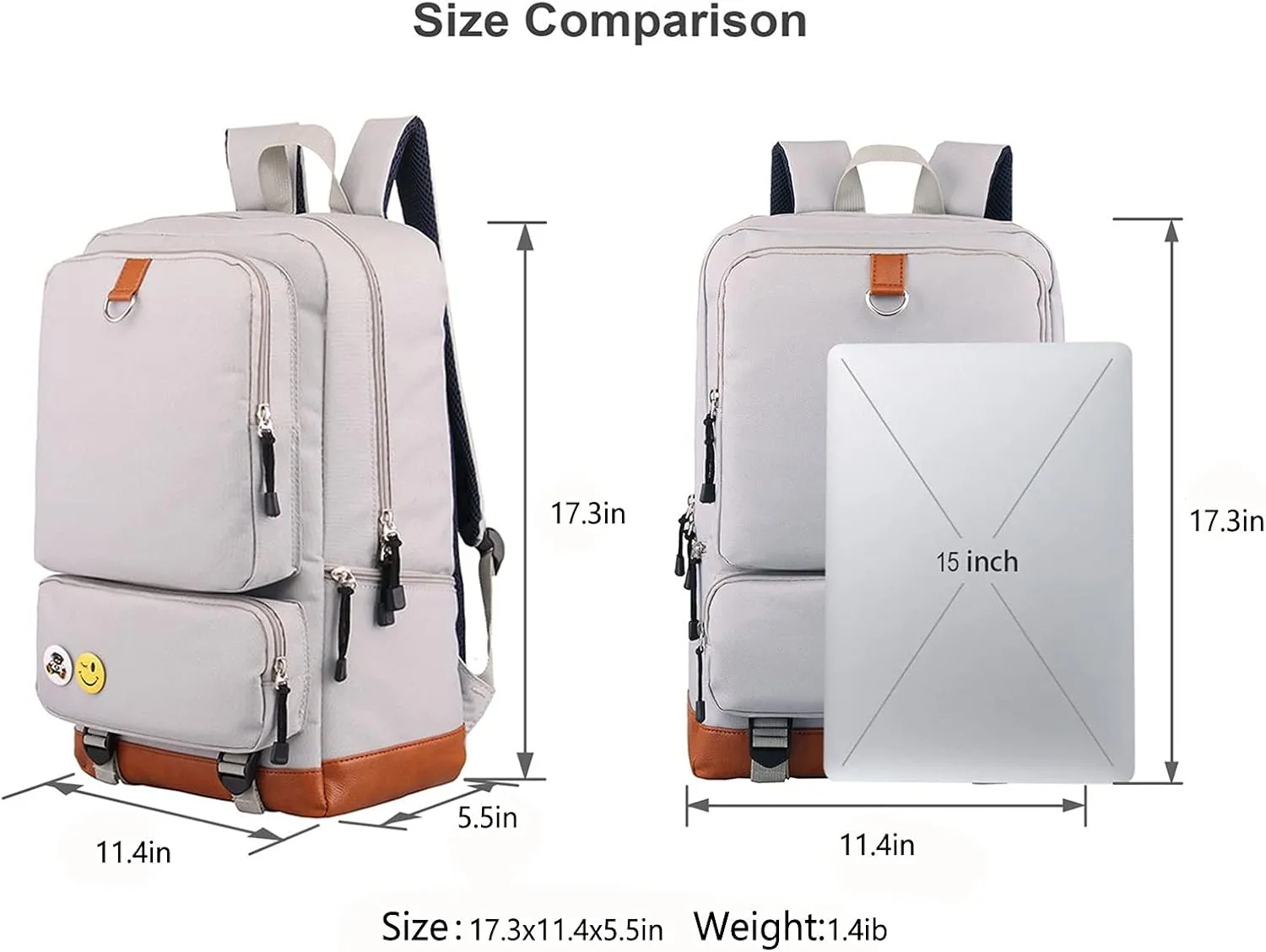 Hazbin Hotel Waterproof Rucksack-Classic Basic Laptop Bagpack Lightweight Casual Wear Resistant Bookbag