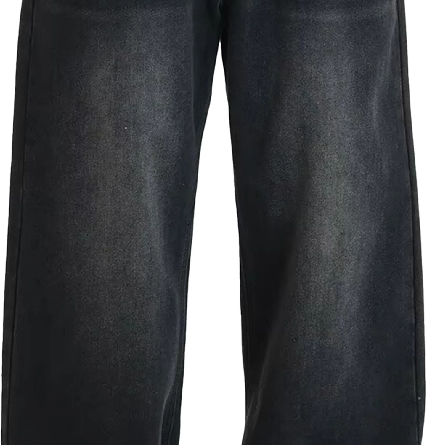 Hippie Pants Men's Baggy Jeans Summer Wide Leg Skater Denim Pants Casual Loose Fit Trend Long Trousers Streetwear