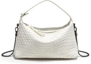 Hobo Bag for Women Vegan Leather Small Tote Crossbody Shoulder Purse Top Handle Handbag Satchel with Metal Chain