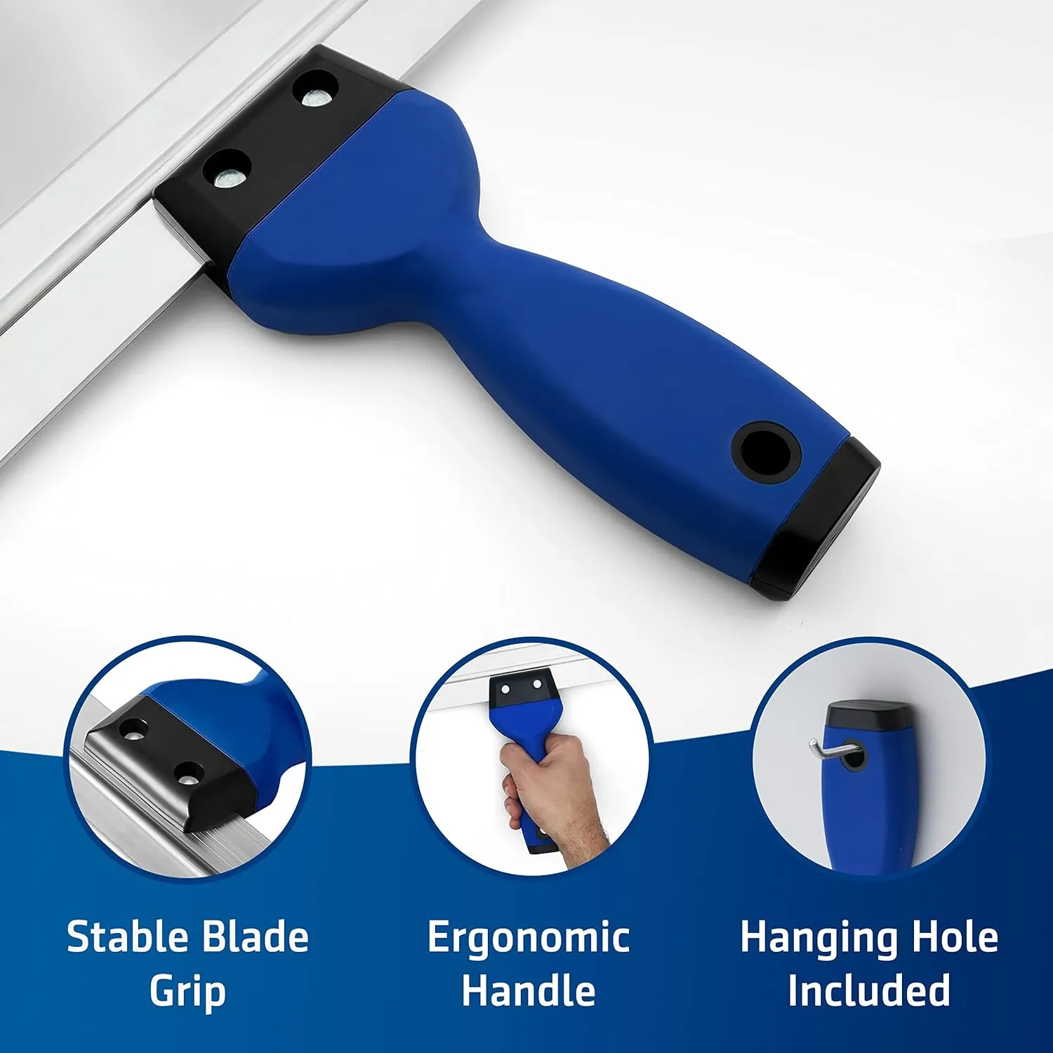 HOGARD 18" Pro Taping Knife | Premium Stainless Steel Blade with a Soft Grip | Best Drywall Taping Tool