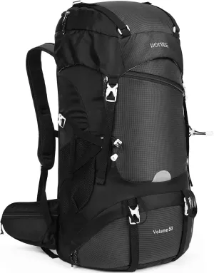 HOMIEE 50L Hiking Backpack Travel Bag Waterproof Camping Rucksack with Rain Cover Lightweight Backpacking Backpack