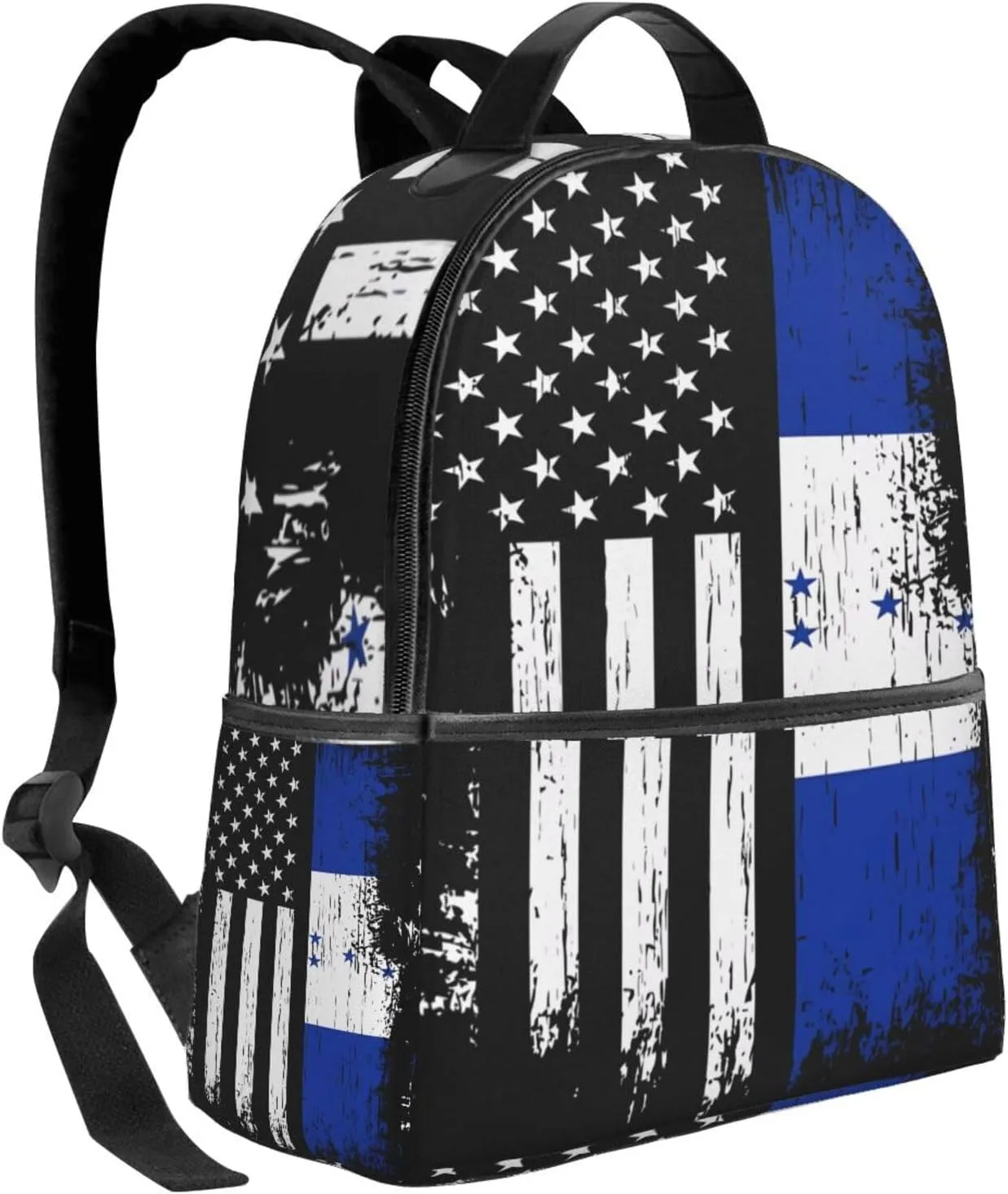 Honduran American Flag Pride Honduras Casual Backpacks Laptop Backpack Carry-on Daypack Sports Travel Rucksack Lightweight Working Bag for Outdoor Hiking Cycling Walking