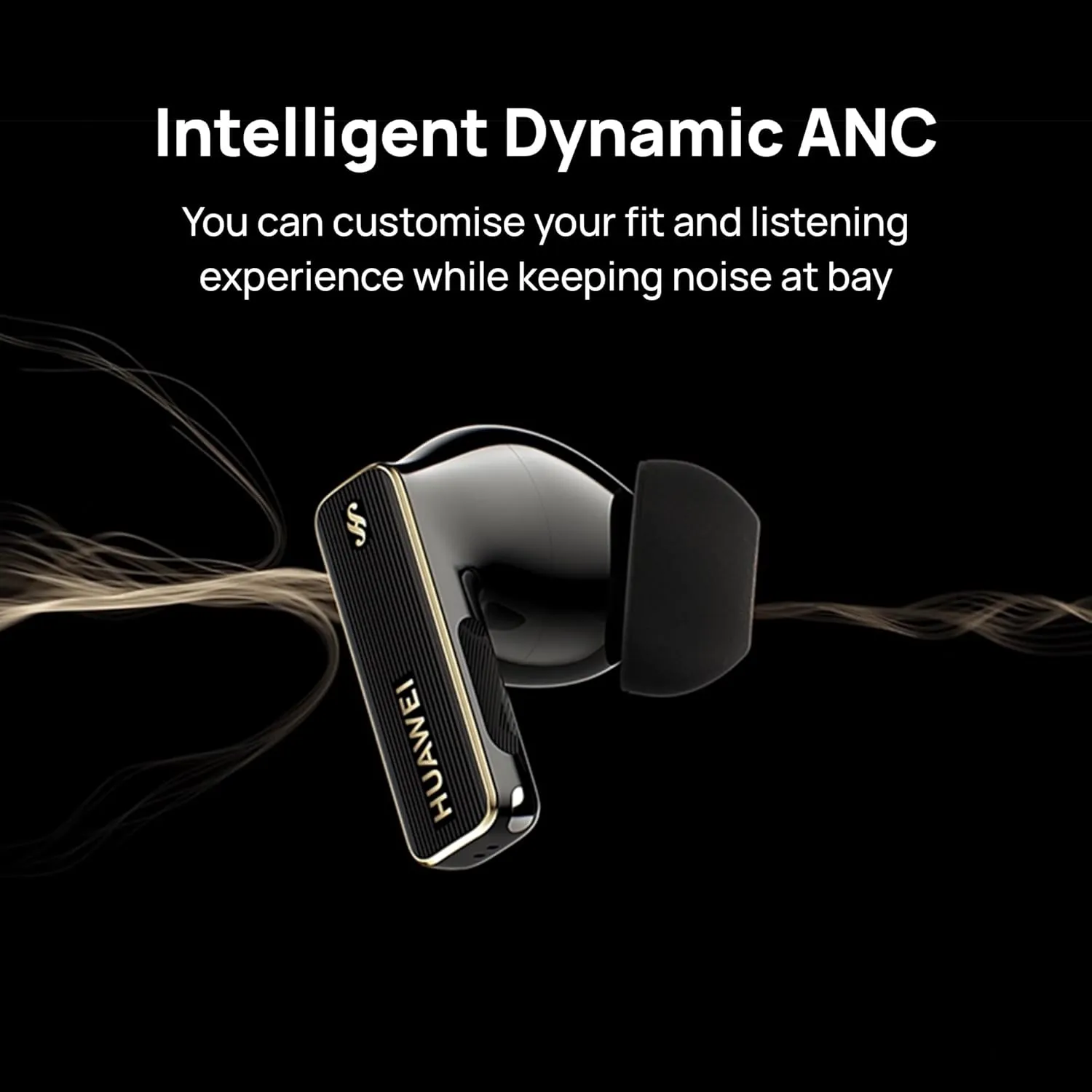 Huawei FreeBuds Pro 4, Dual-Driver True Sound, Intelligent Dynamic ANC, Head Motion Controls, Compatible with iOS&Android, White.