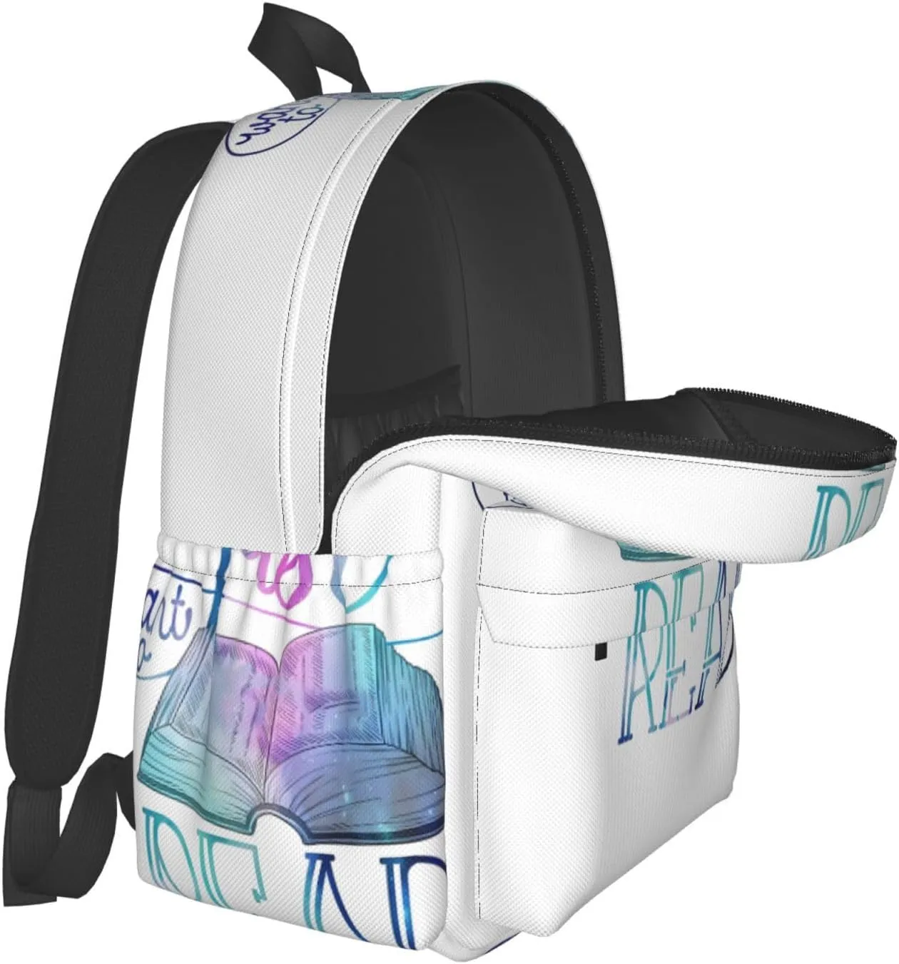 I Just Want To Read Galaxy Laptop Backpack Shoulder Bag Laptop Pack Travel Backpacks Commuter Back Pack Casual Daypack Bags With Side Pockets