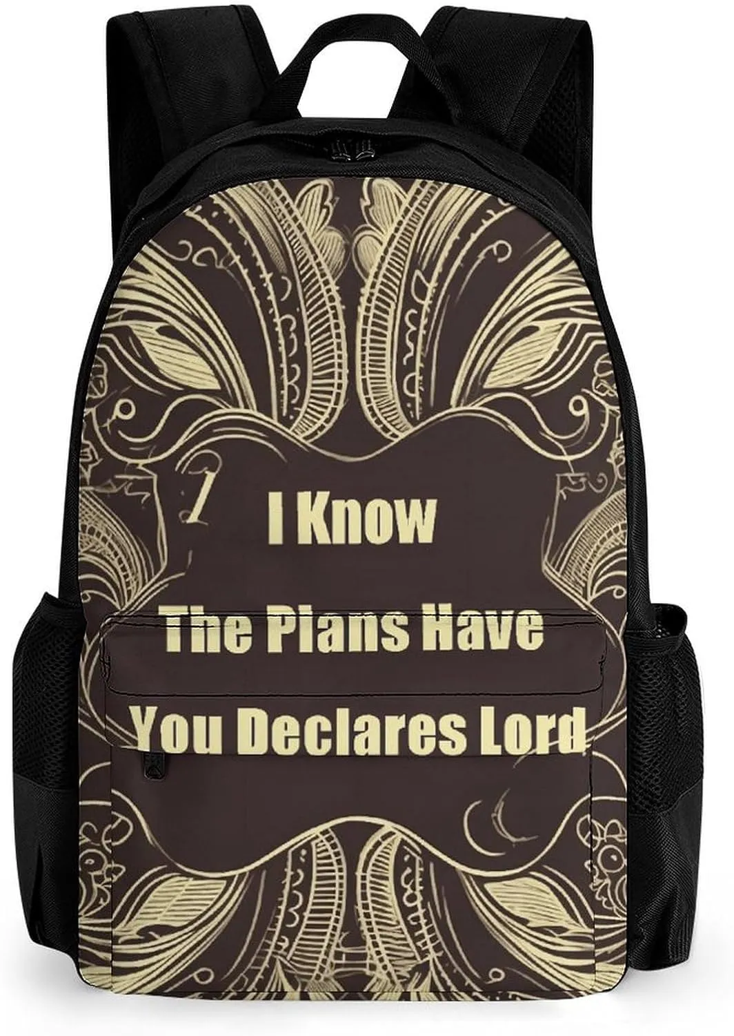 I Know The Plans Have You Declares Lord Backpack for Women Men Waterproof Laptop Backpack Travel Bag Casual Daypack 16.1 Inch