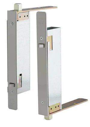 Ives FB41P US32D Automatic Flushbolts for Wood Door, Pair of Top and Bottom Bolts, Satin Stainless Steel Finish