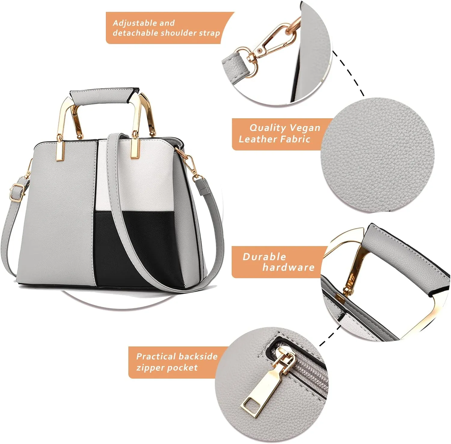 JHVYF Women classics Top Handle Handbag Crossbody Casual Purse Satchel Tote