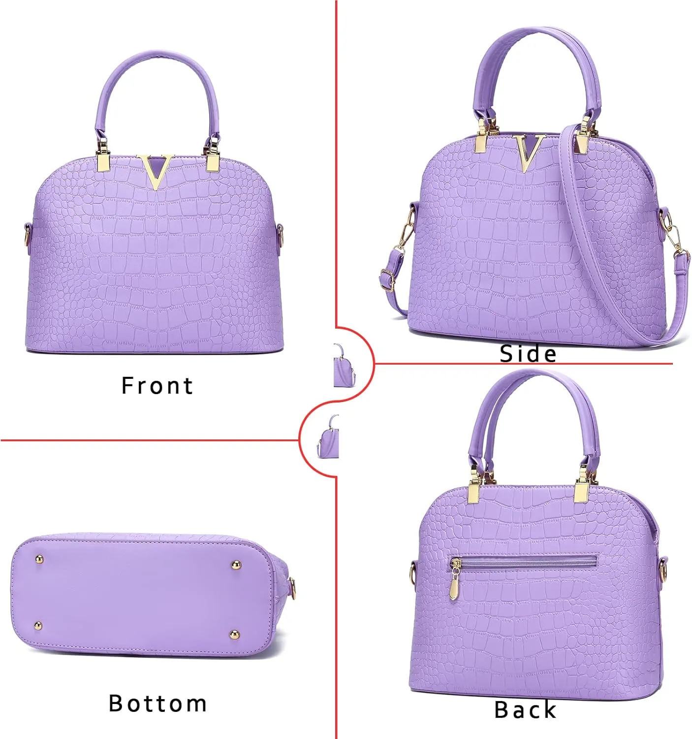JHVYF Women classics Top Handle Handbag Crossbody Casual Purse Satchel Tote