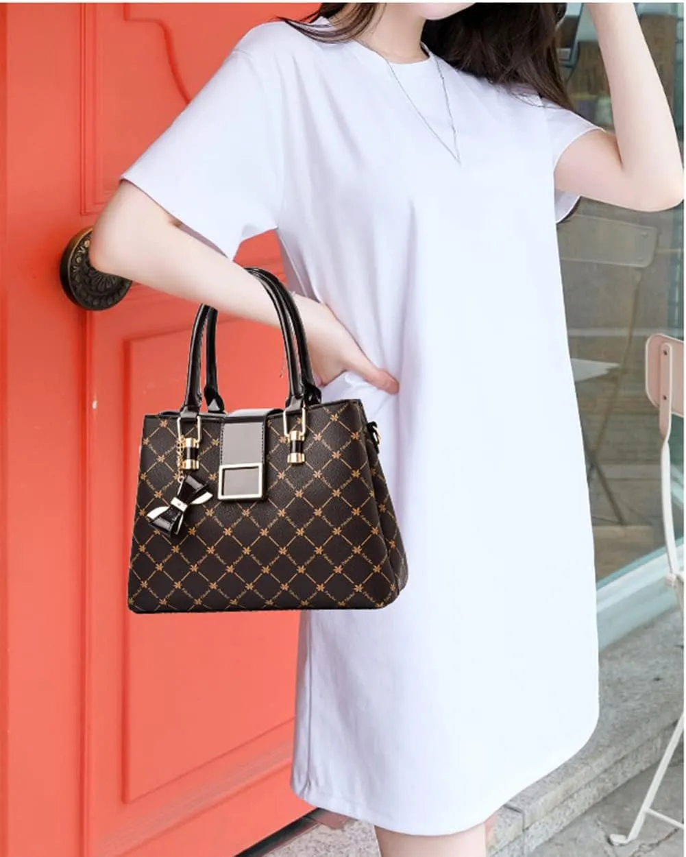 JHVYF Women classics Top Handle Handbag Crossbody Casual Purse Satchel Tote