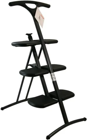 Kartell 7000/09 Tiramisu Stepladder by Andries Van Onck, Pack of 1, Matte Black