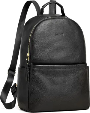 Kattee Genuine Leather Backpack Purse for Women Antitheft Rucksack Soft Work Casual Daypack Fashion