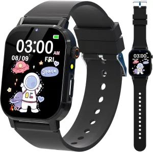 Kids Smart Watch Boys with 32 Puzzle Games, Watch for kids Age 5-12, 12/24 Hr Camera HD Touch Screen Learn Cards Video Music Player Alarm Pedometer Audiobook Flashlight Educational Toys Birthday Gifts