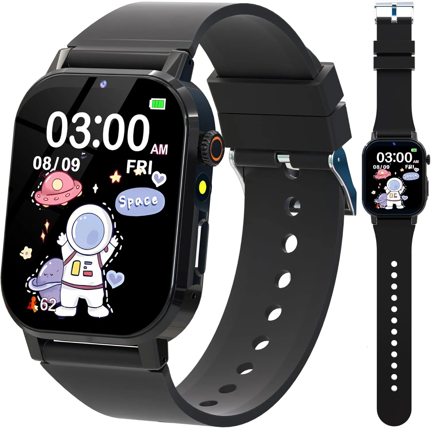 Kids Smart Watch Boys with 32 Puzzle Games, Watch for kids Age 5-12, 12/24 Hr Camera HD Touch Screen Learn Cards Video Music Player Alarm Pedometer Audiobook Flashlight Educational Toys Birthday Gifts