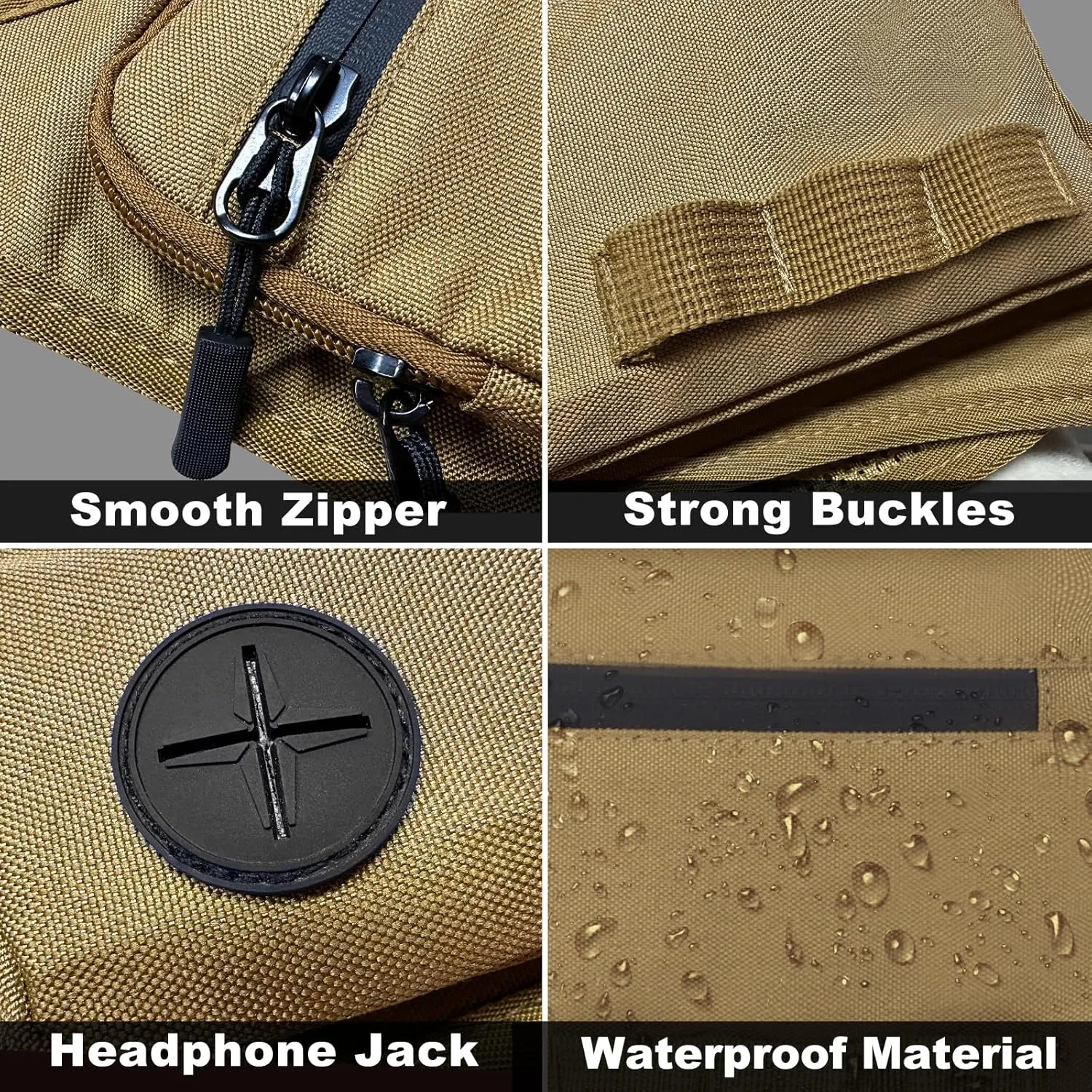 KINGSLONG Running Chest Pack, Lightweight Running Vest Water Resistant Chest Bag with Phone Holder for Workouts, Running Backpack for Men Women