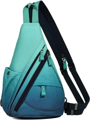 KL928 Canvas Sling Bag - Small Crossbody Backpack Shoulder Casual Daypack Rucksack for Men Women(Large Version)