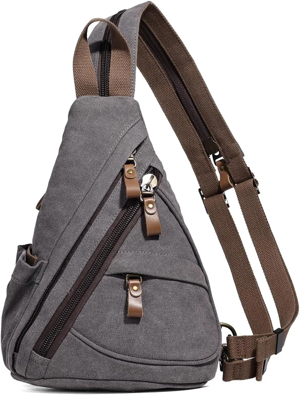 KL928 Canvas Sling Bag - Small Crossbody Backpack Shoulder Casual Daypack Rucksack for Men Women(Small Version)