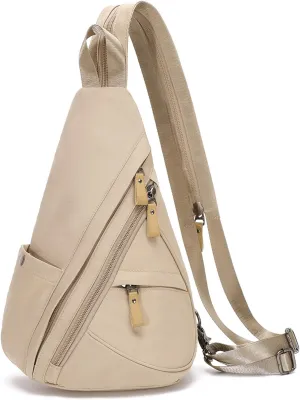 KL928 Nylon Sling Bag - Small Crossbody Backpack Shoulder Casual Daypack Multipurpose Rucksack for Men Women