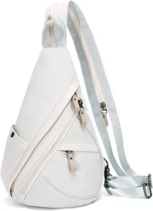 KL928 Nylon Sling Bag - Small Crossbody Backpack Shoulder Casual Daypack Multipurpose Rucksack for Men Women