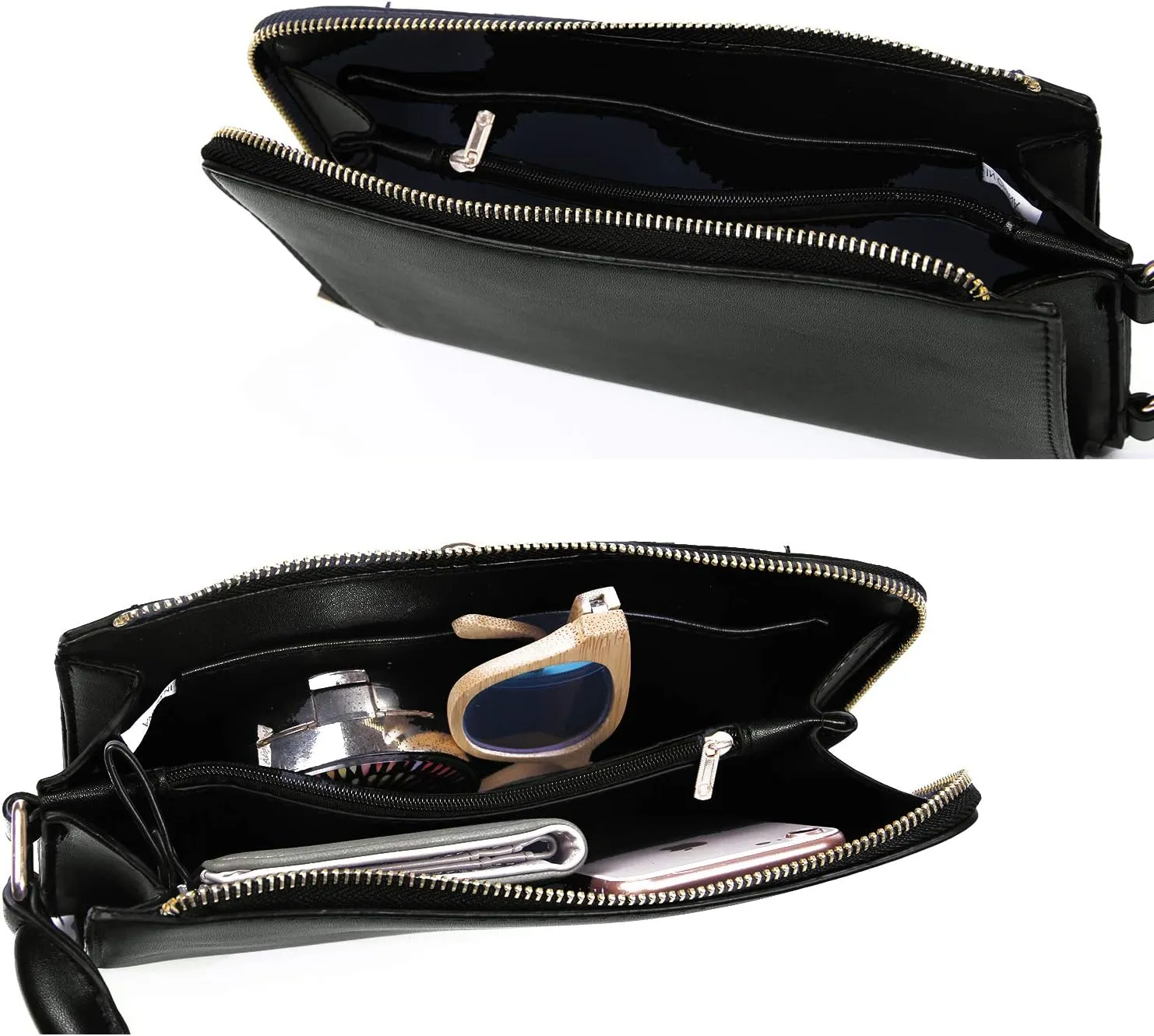 KUANG! Women Novelty Lady Face Shoulder Bags Funky PU Leather Top Handle Satchel Handbags Clutch Purse for Women