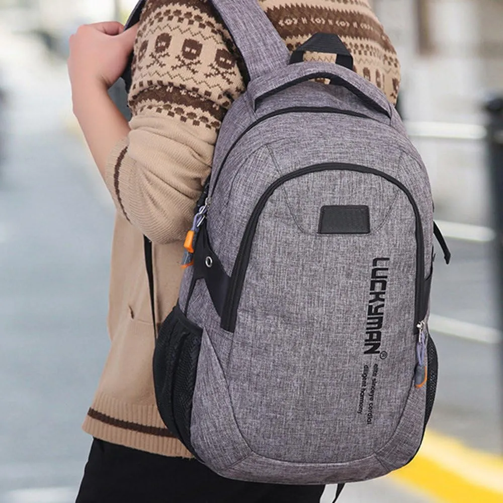Ladies Multipurpose Design Handbag Comfortable Leather Student Backpacks Fashion Soft Leather Outdoor Backpack(Grey)