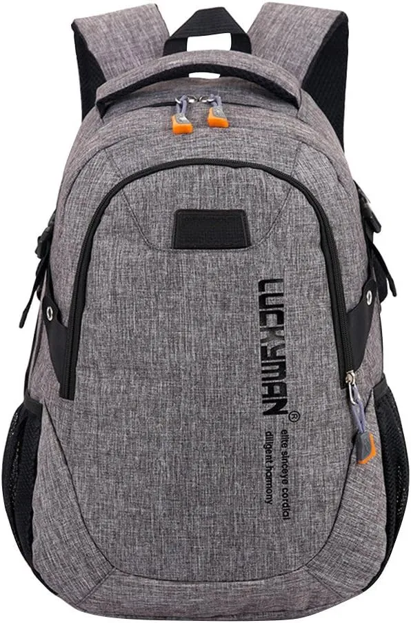Ladies Multipurpose Design Handbag Comfortable Leather Student Backpacks Fashion Soft Leather Outdoor Backpack(Grey)