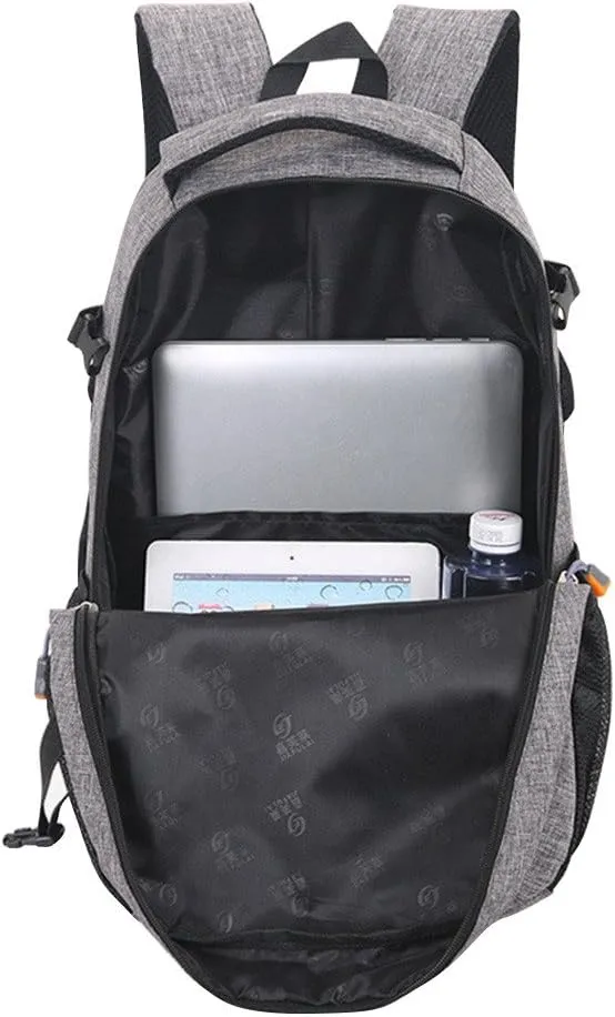 Ladies Multipurpose Design Handbag Comfortable Leather Student Backpacks Fashion Soft Leather Outdoor Backpack(Grey)