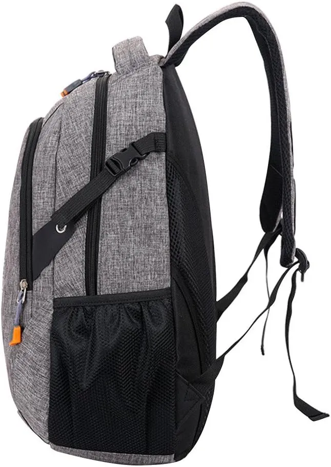 Ladies Multipurpose Design Handbag Comfortable Leather Student Backpacks Fashion Soft Leather Outdoor Backpack(Grey)